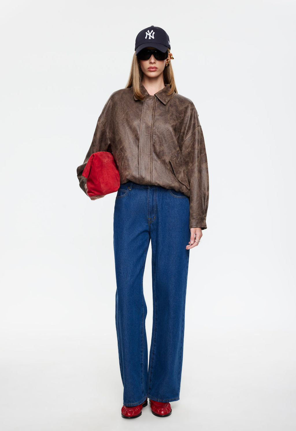 Arc-Flare Denim Jeans