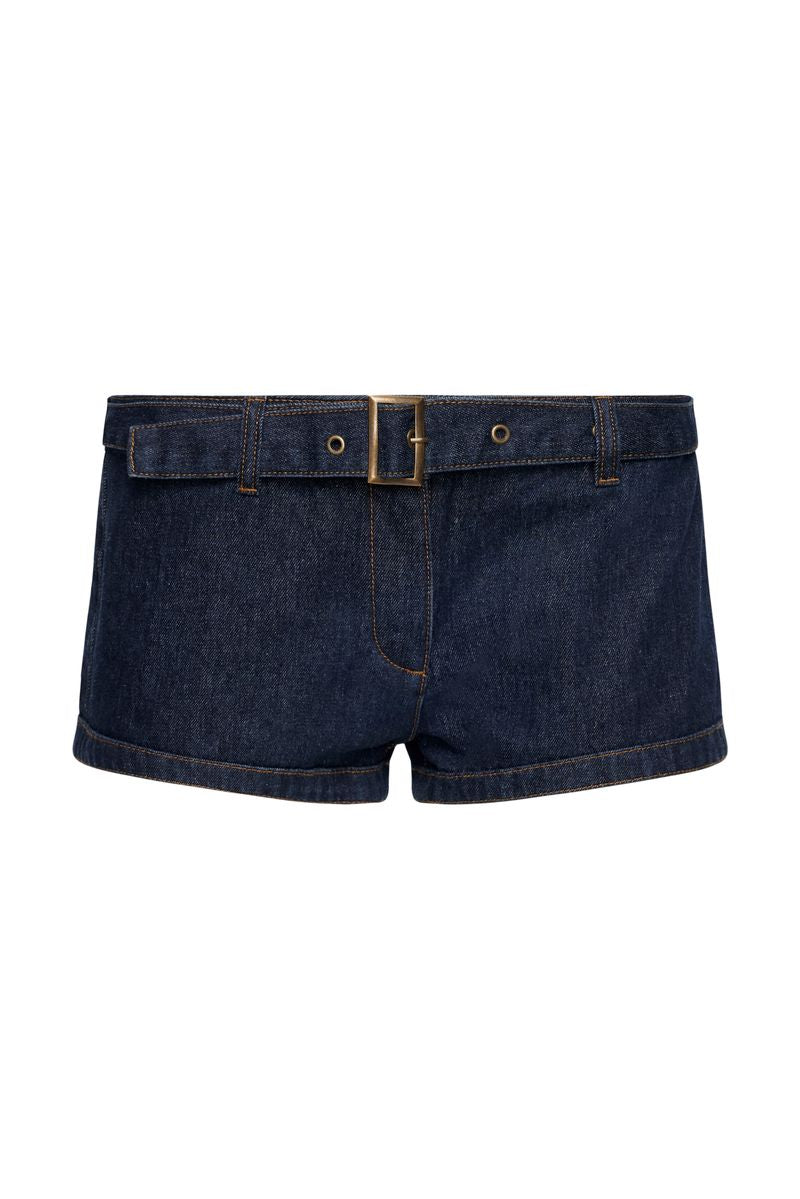 Low-Rise Buckle Shorts
