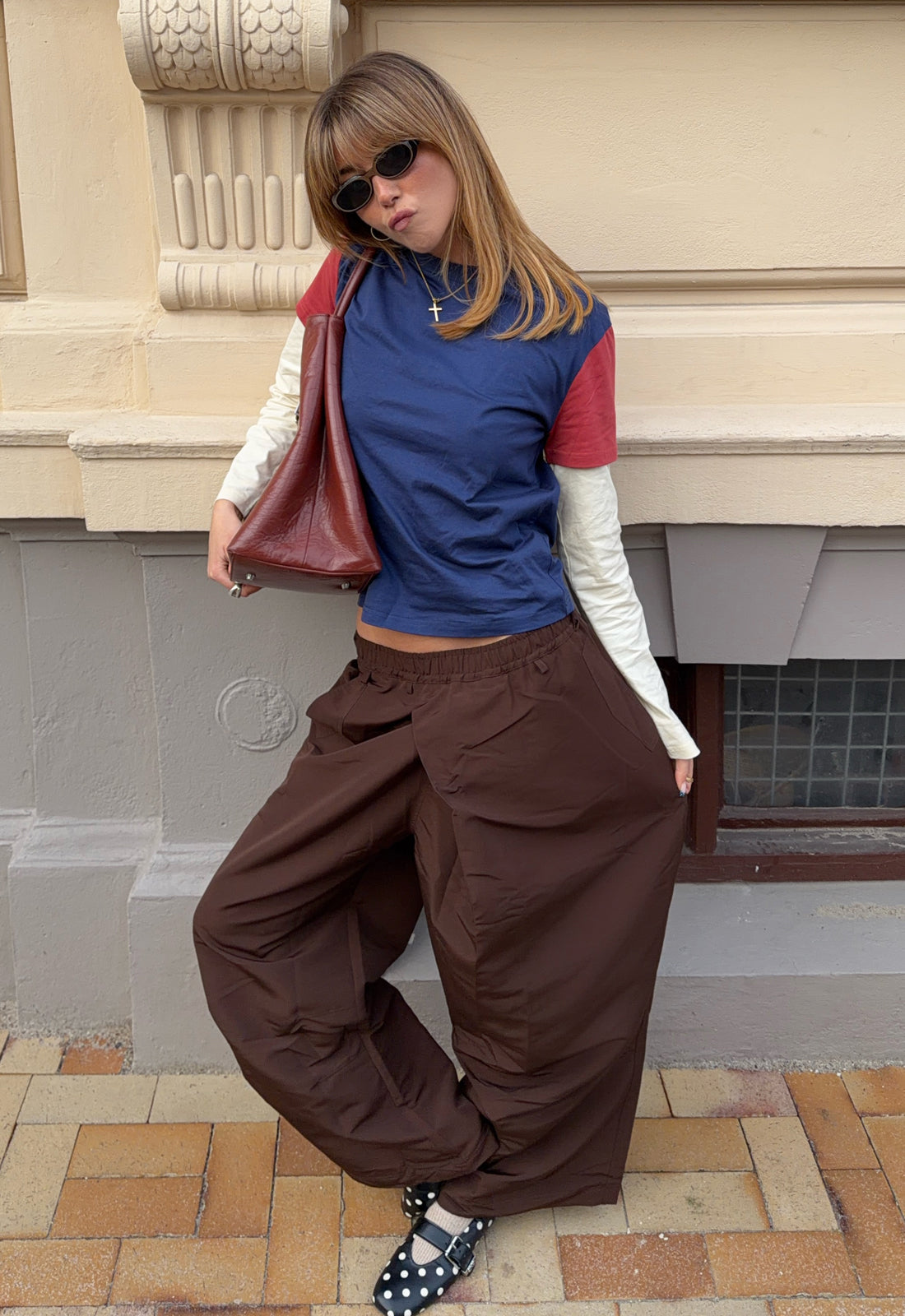 Tie-Front Wide-Leg Pants