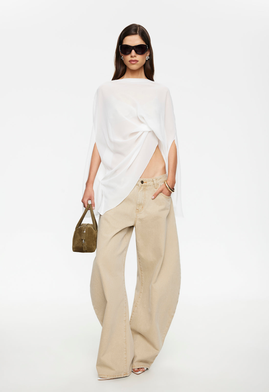 Breezy Drape Poncho