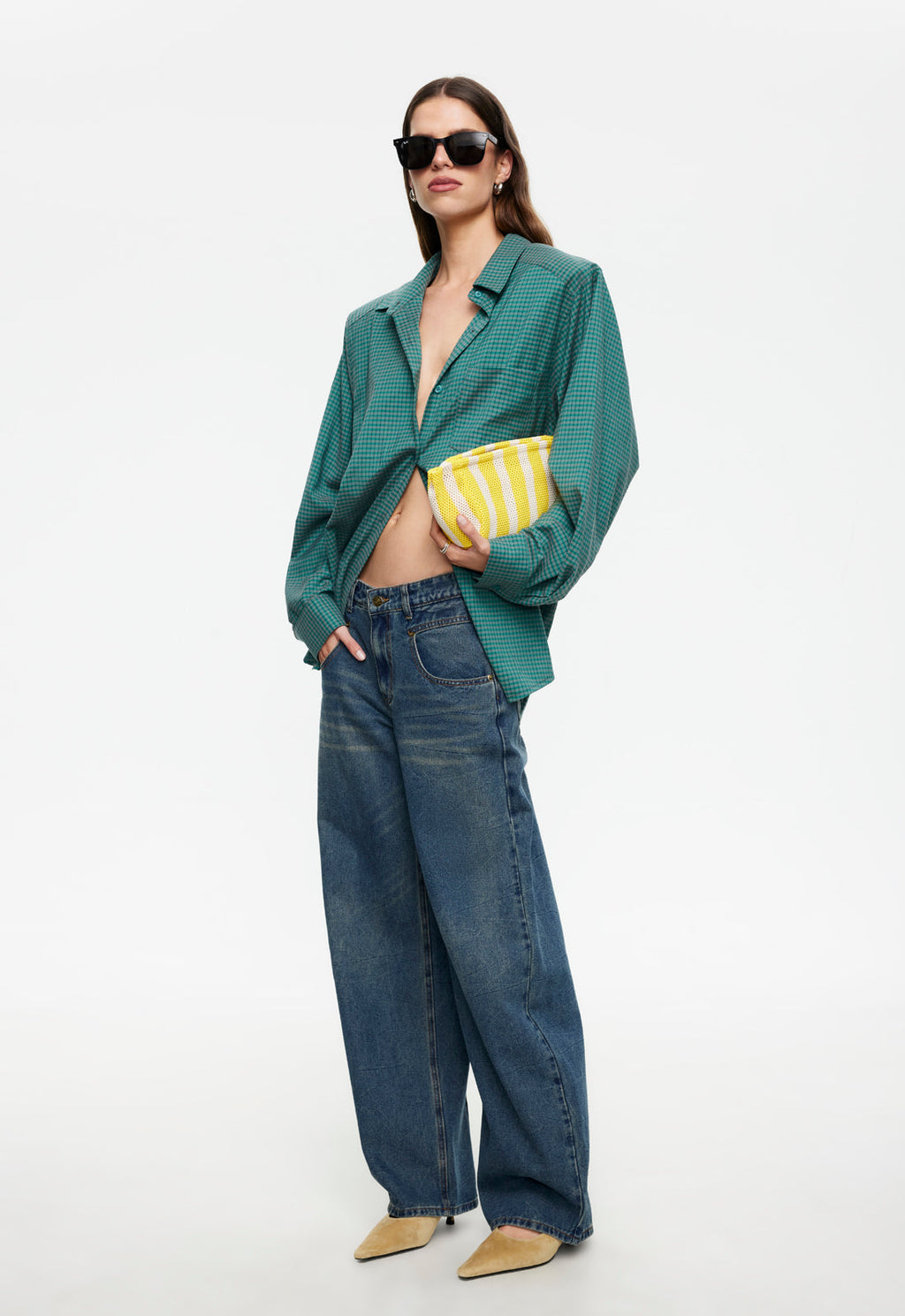 Low-Rise Lived-In Cotton Denim