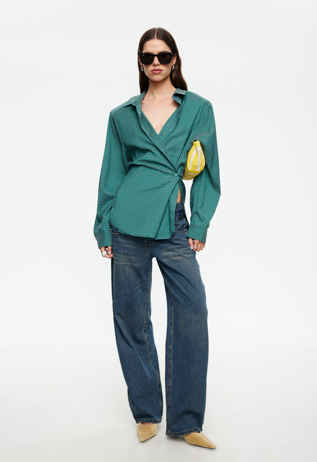 Low-Rise Lived-In Cotton Denim