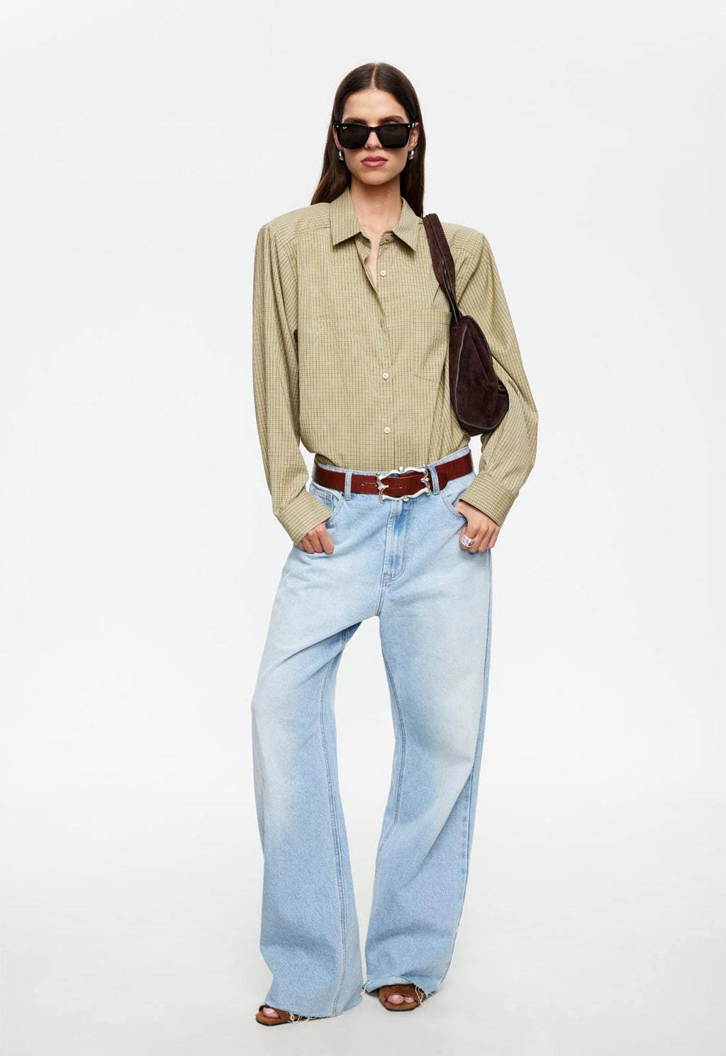 Button-Drape Front Top