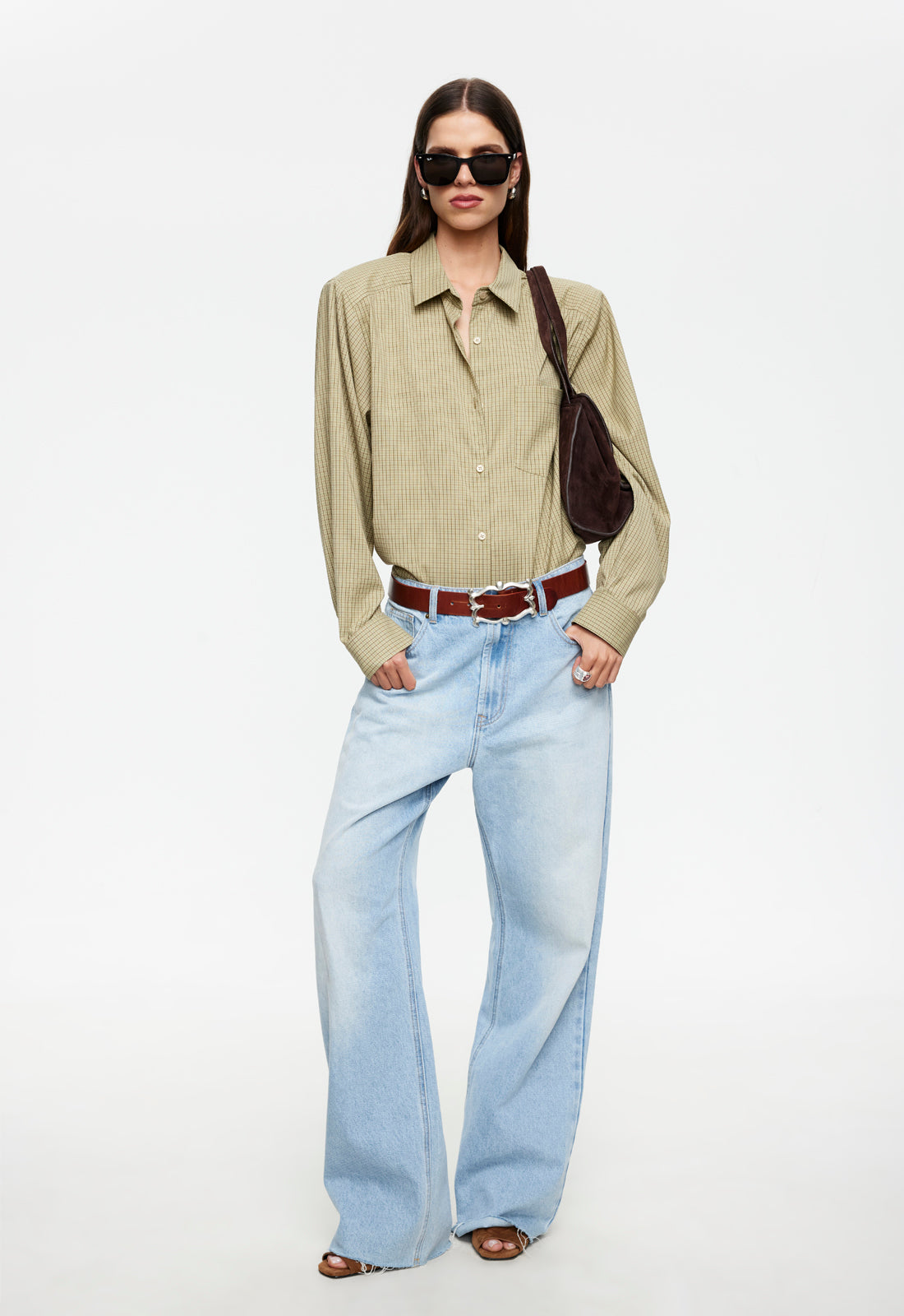 Button-Drape Front Top