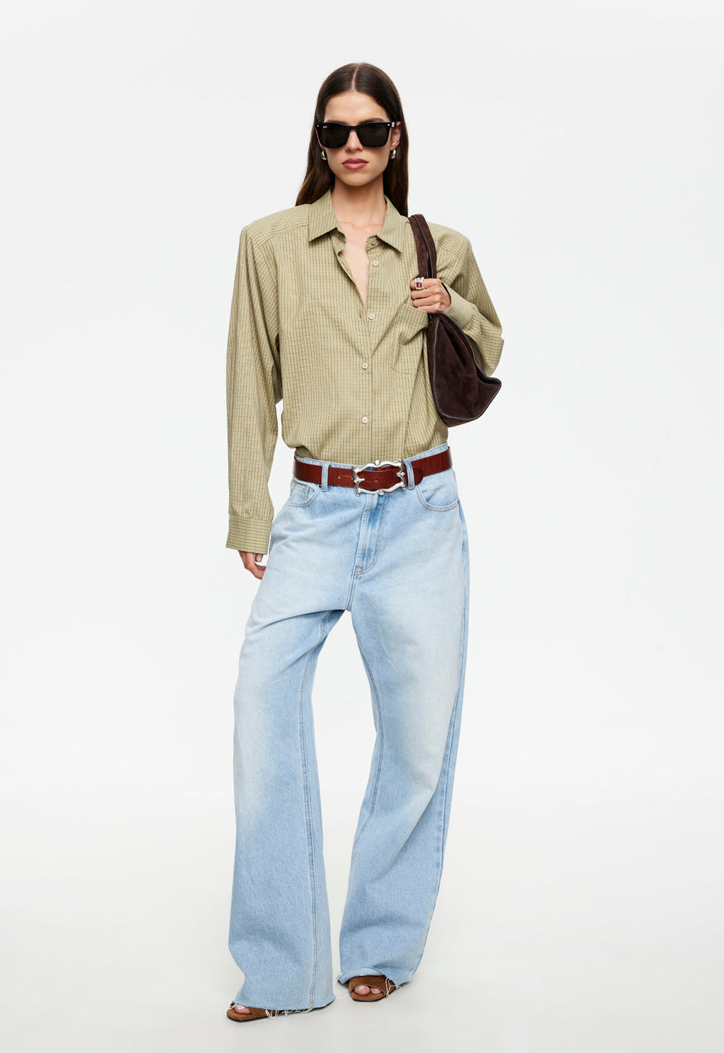 Button-Drape Front Top