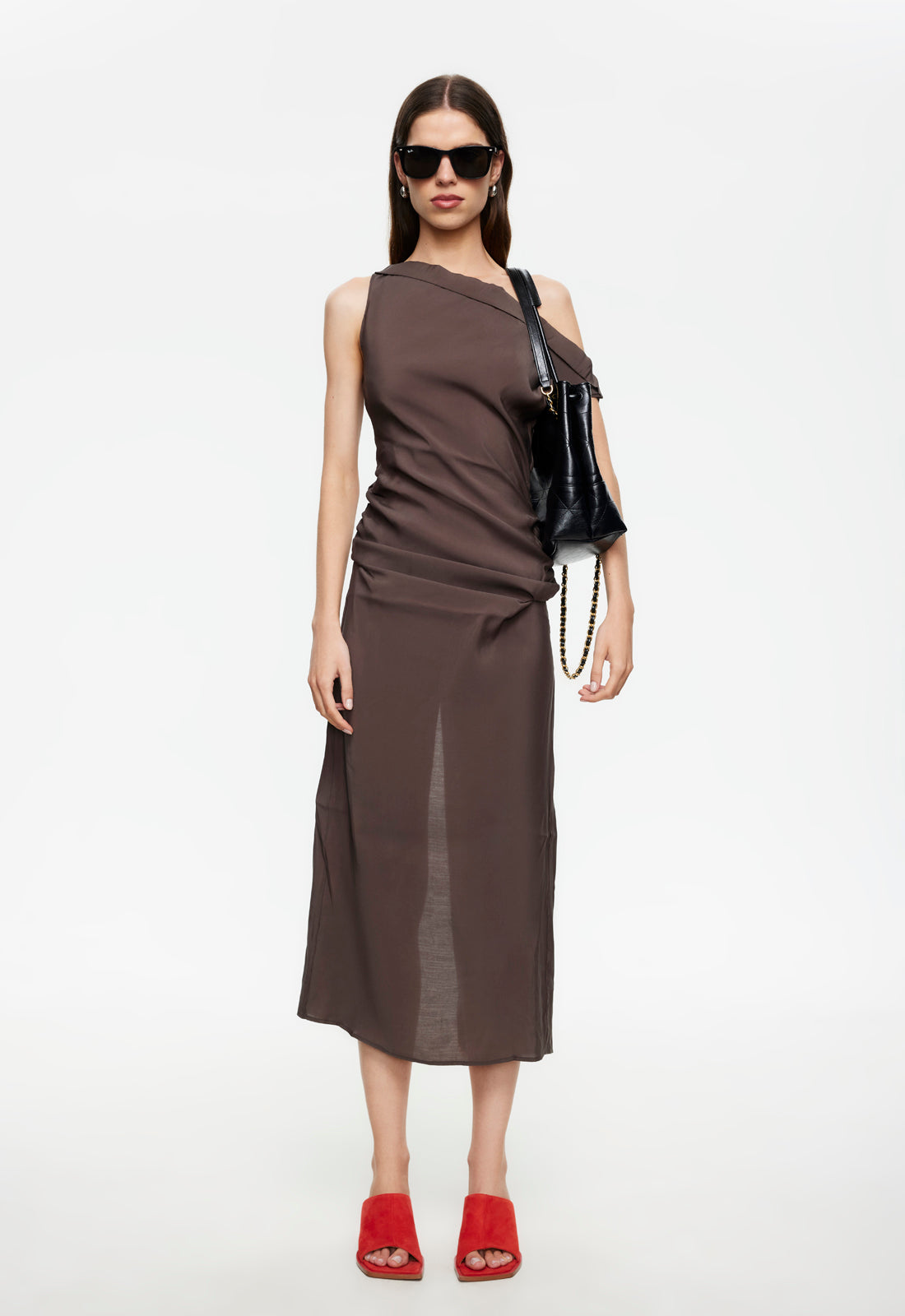 Sweetheart Bias Cut Maxi Dress