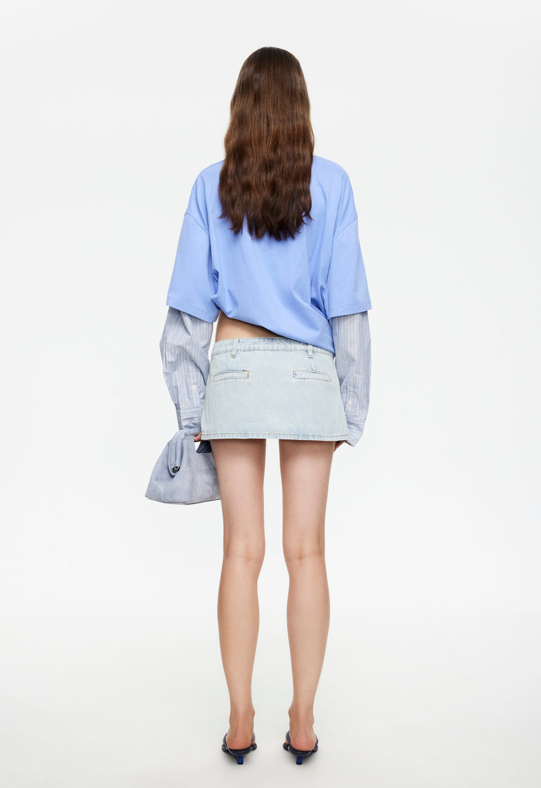 Double-Layer Faux Shirt Tee