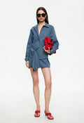 Button-Front Cinched Mini