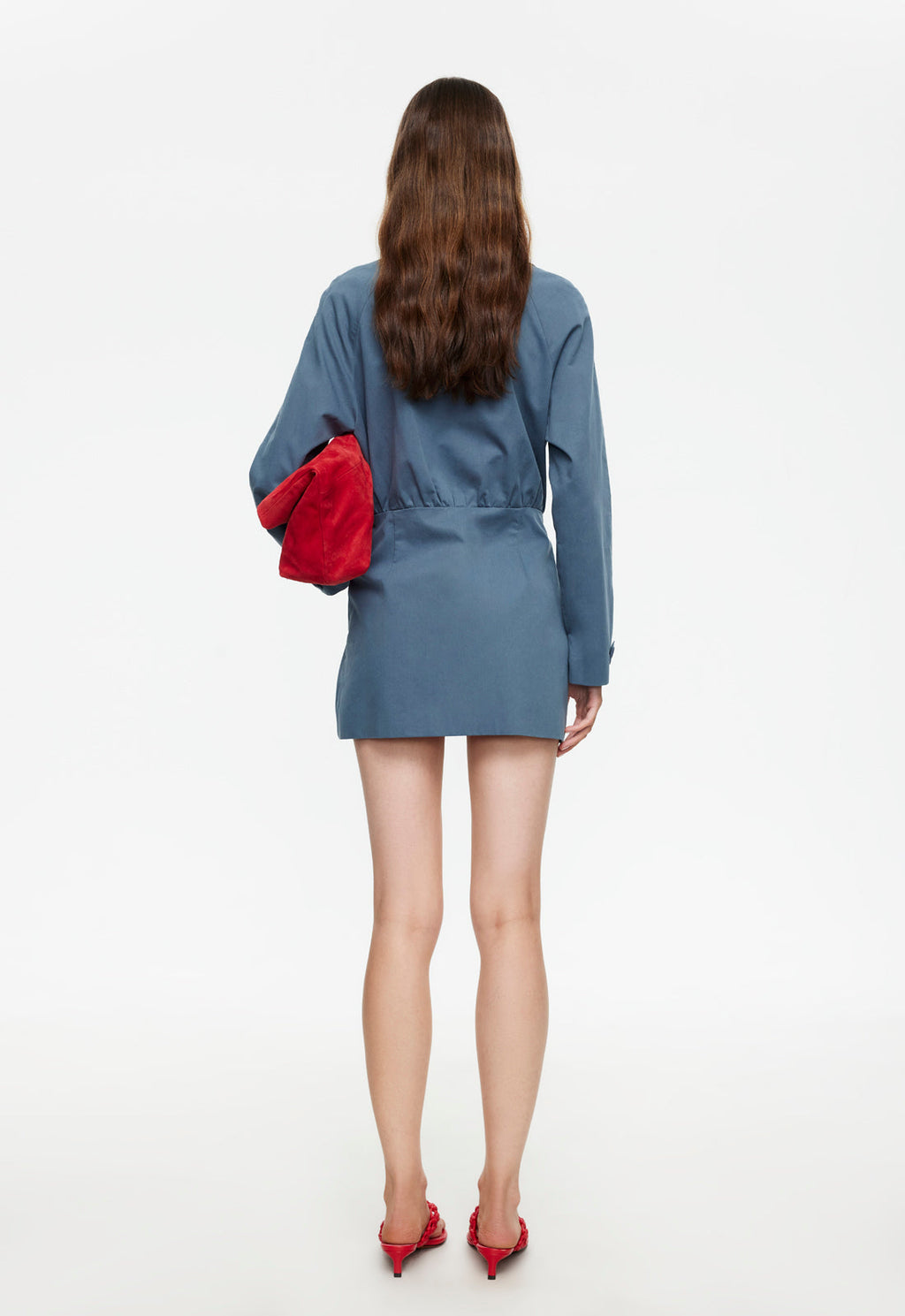 Button-Front Cinched Mini