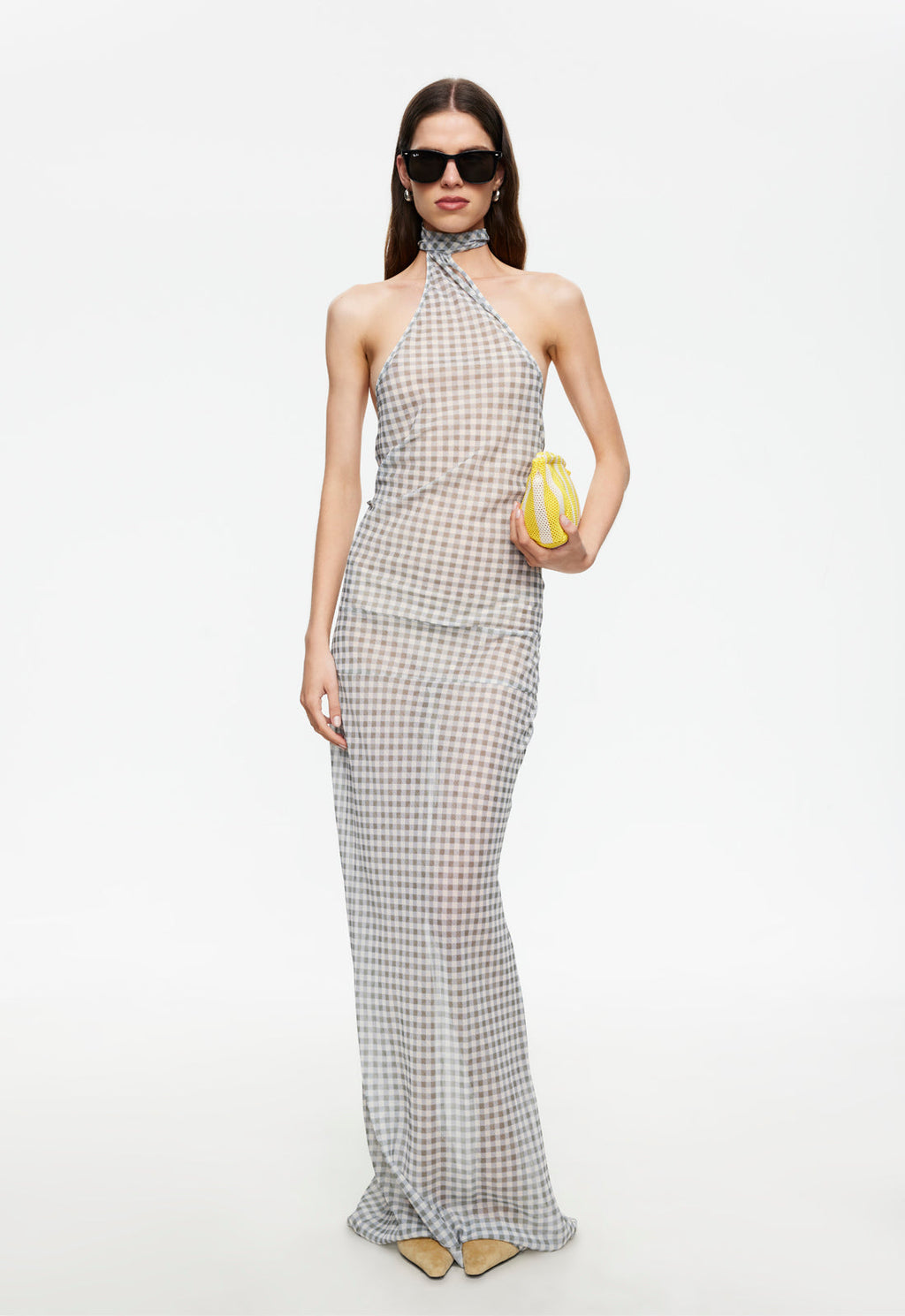 Asymmetric Halter Fluid Maxi