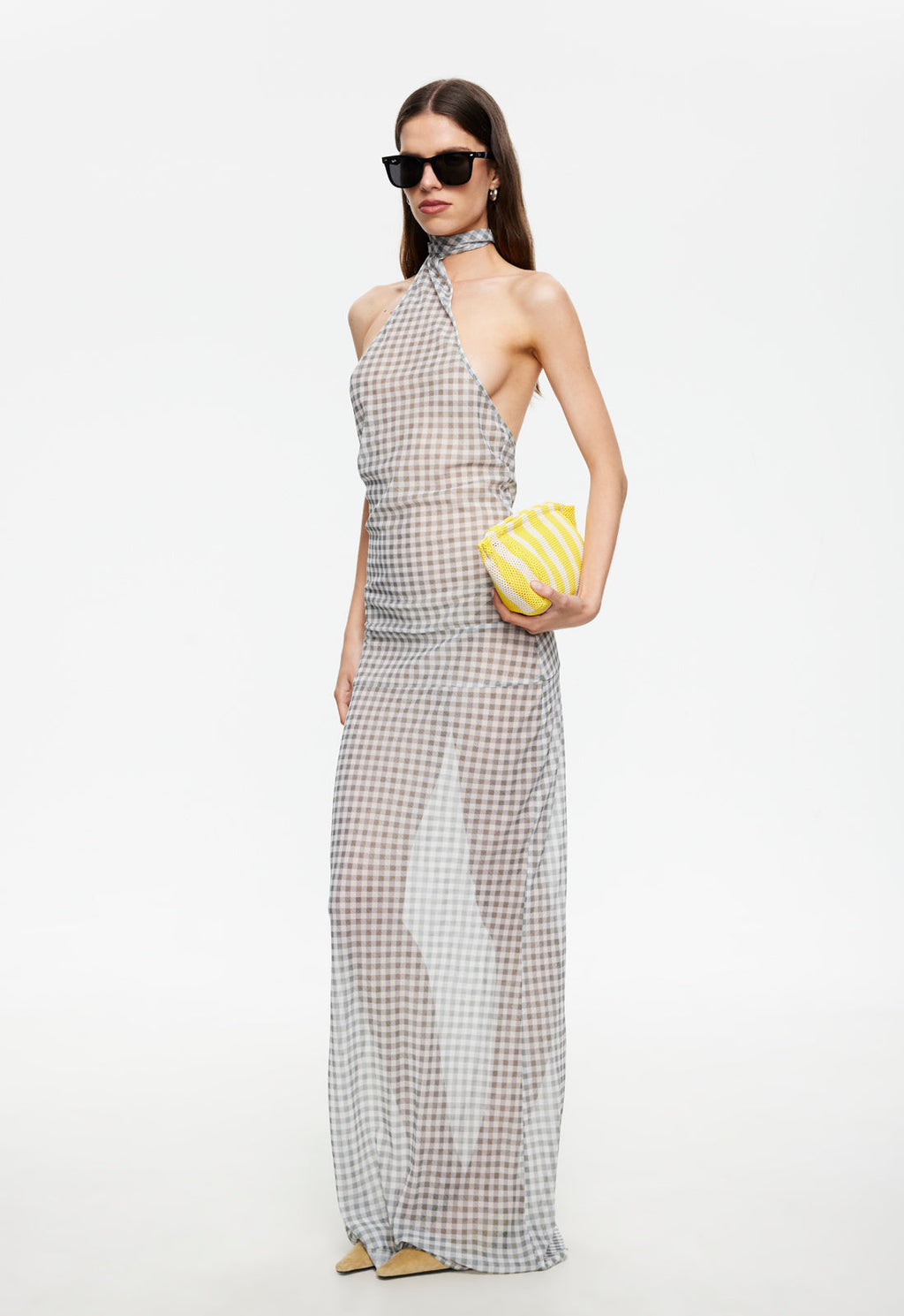 Asymmetric Halter Fluid Maxi