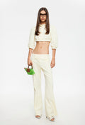 Lace-Mock Cropped Top