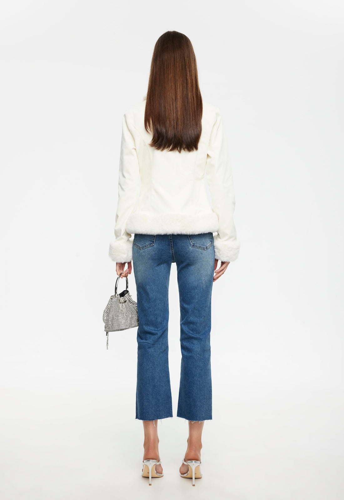 Mid-Rise Slim Cropped Jeans