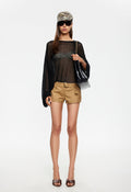 Sheer-Crew Long Sleeve