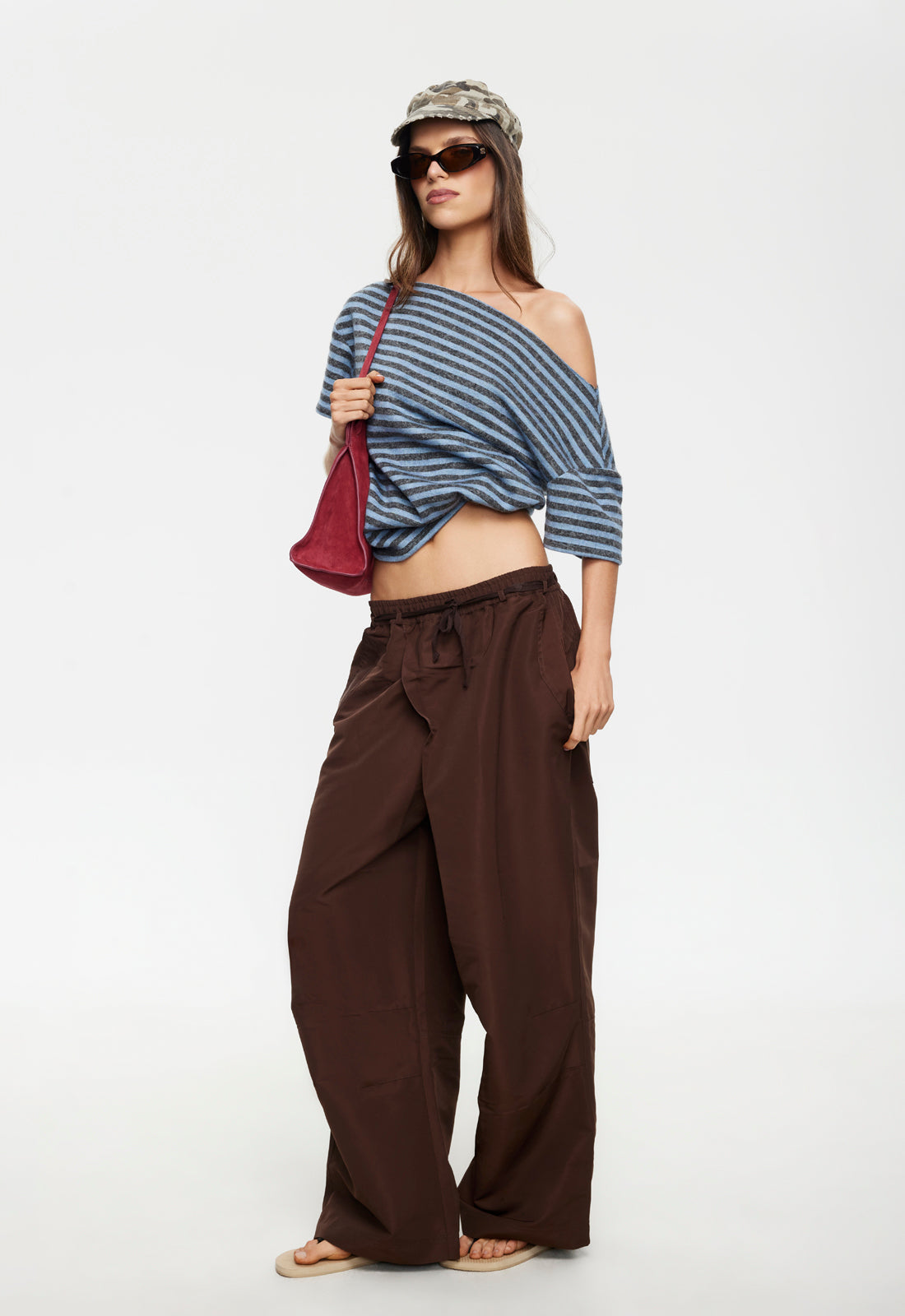 Tie-Front Wide-Leg Pants