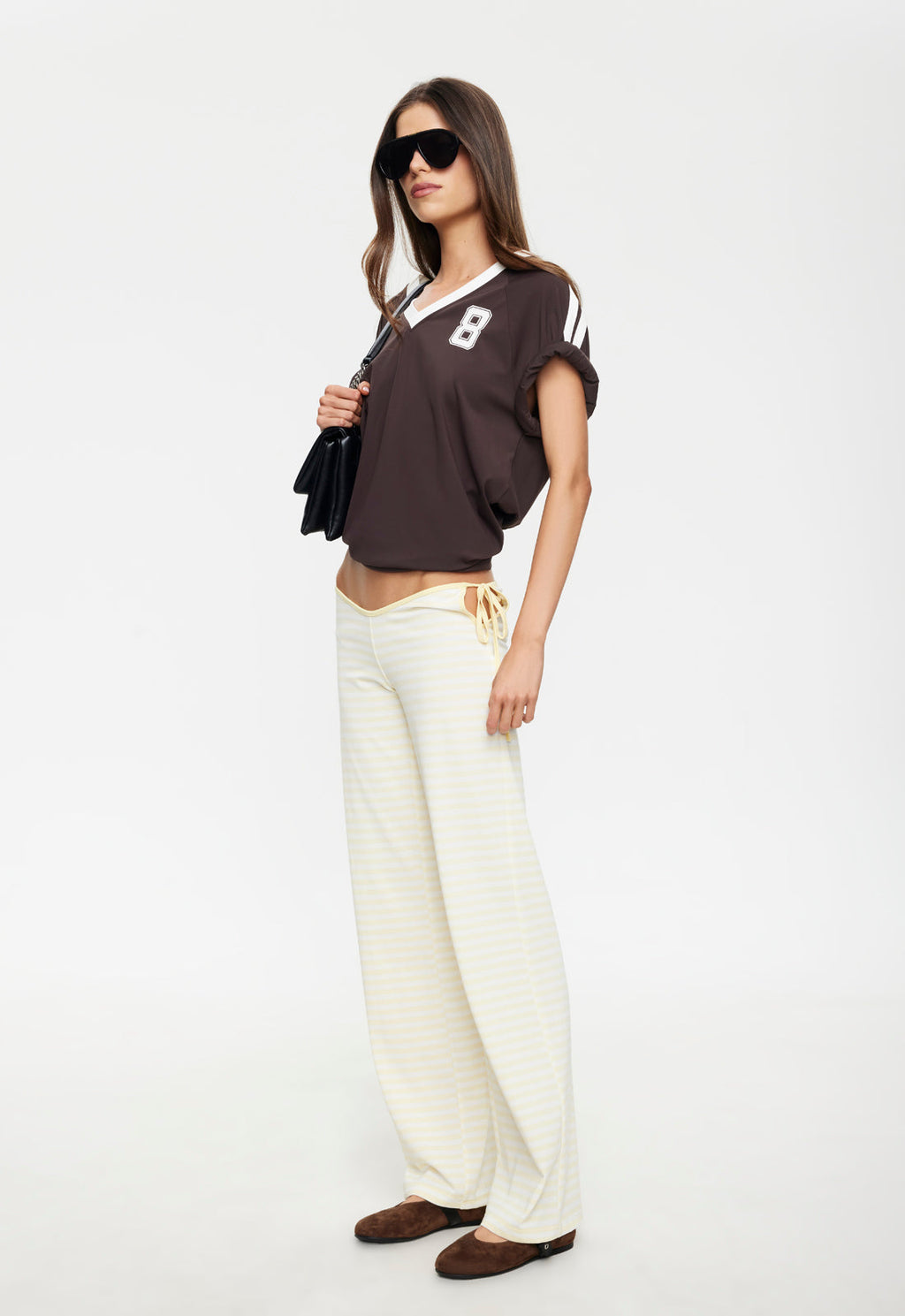 Side-Tie Straight Pants