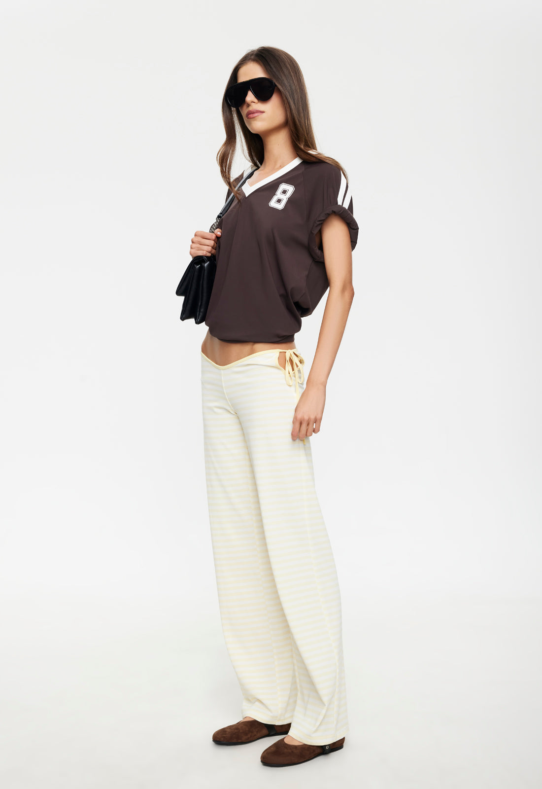 Side-Tie Straight Pants