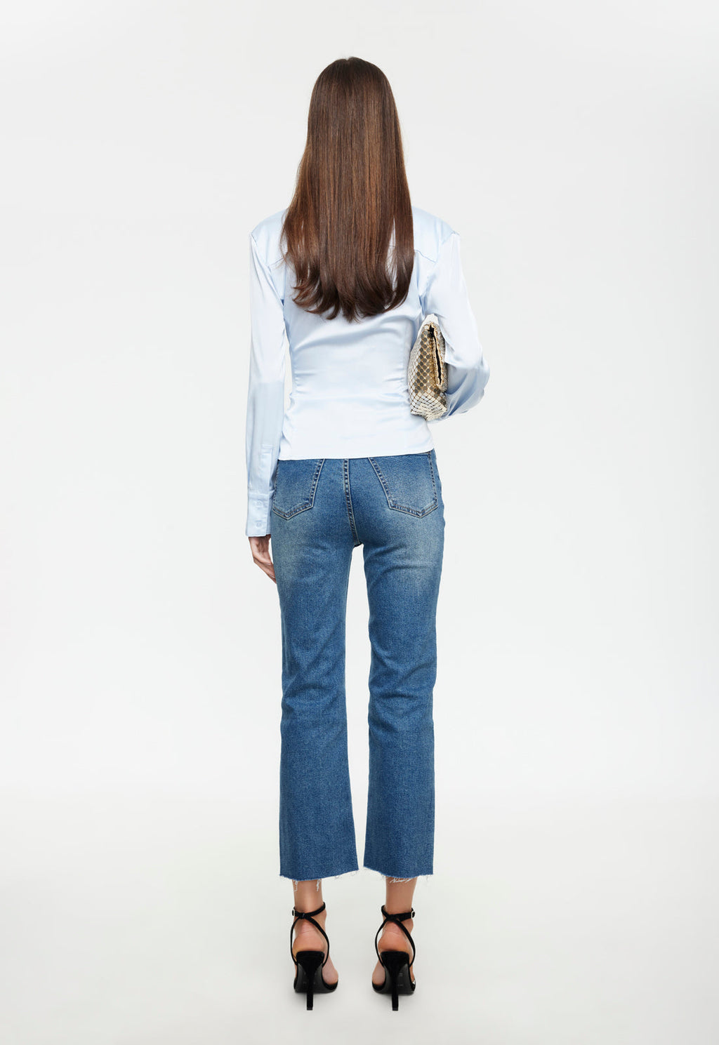 Classic-Collar Sheen Shirt