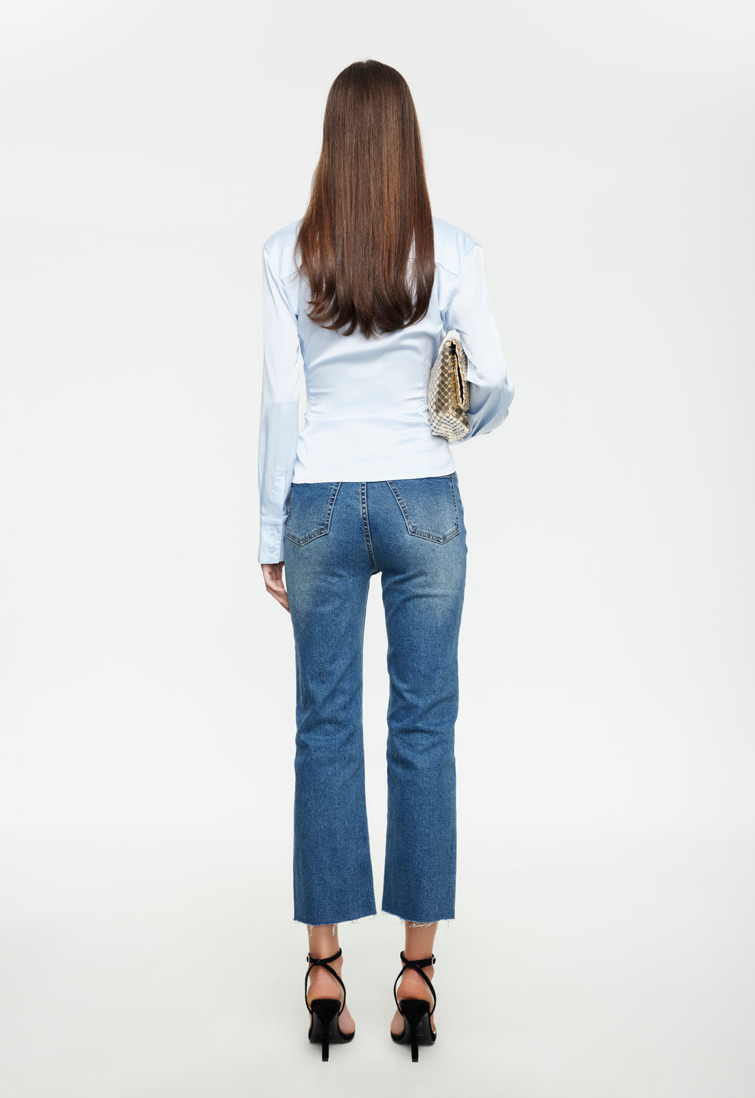 Classic-Collar Sheen Shirt