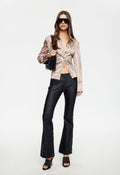 Leopard Satin Shirt