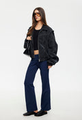 Elastic-Hem Casual Jacket