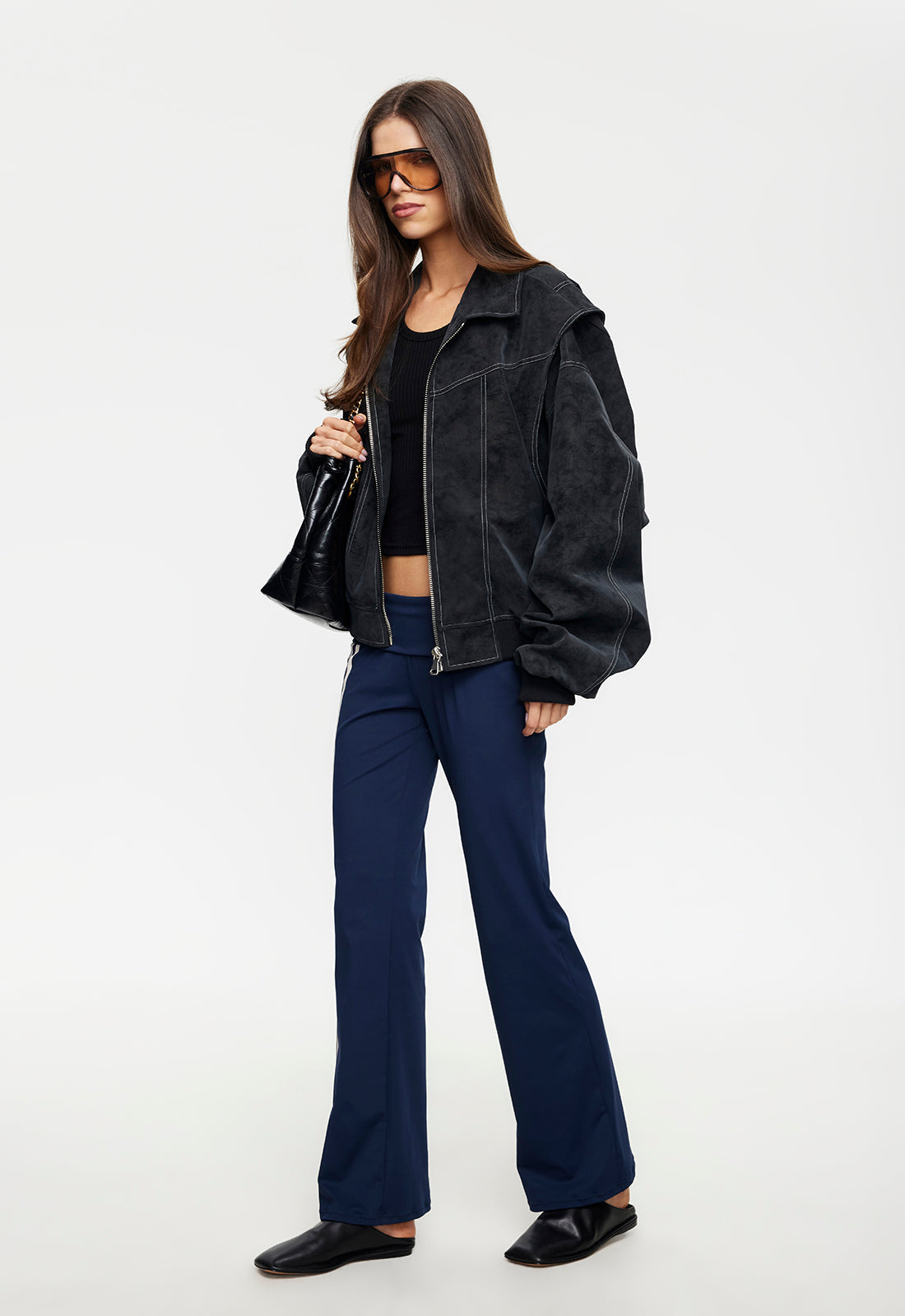 Elastic-Hem Casual Jacket