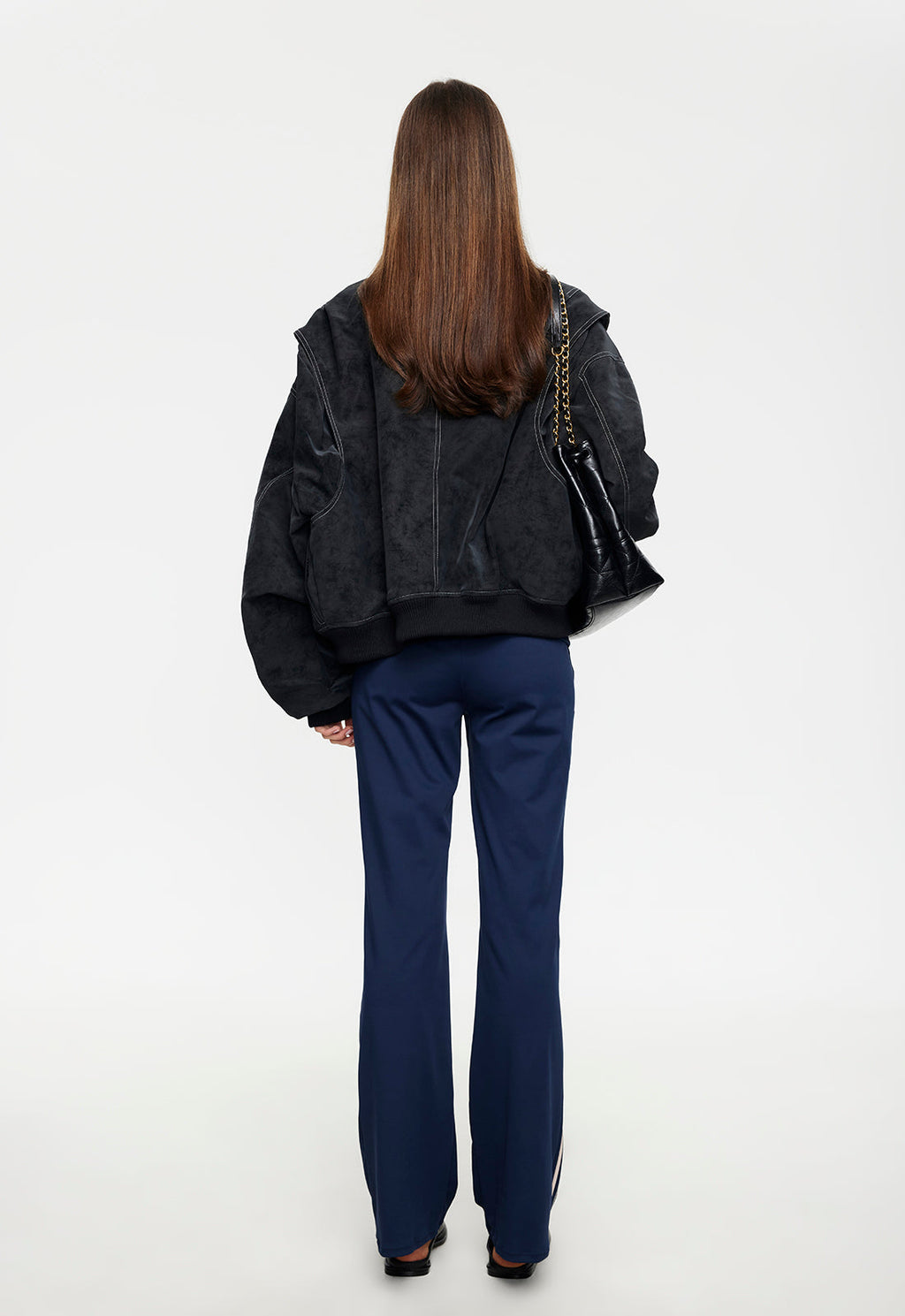 Elastic-Hem Casual Jacket