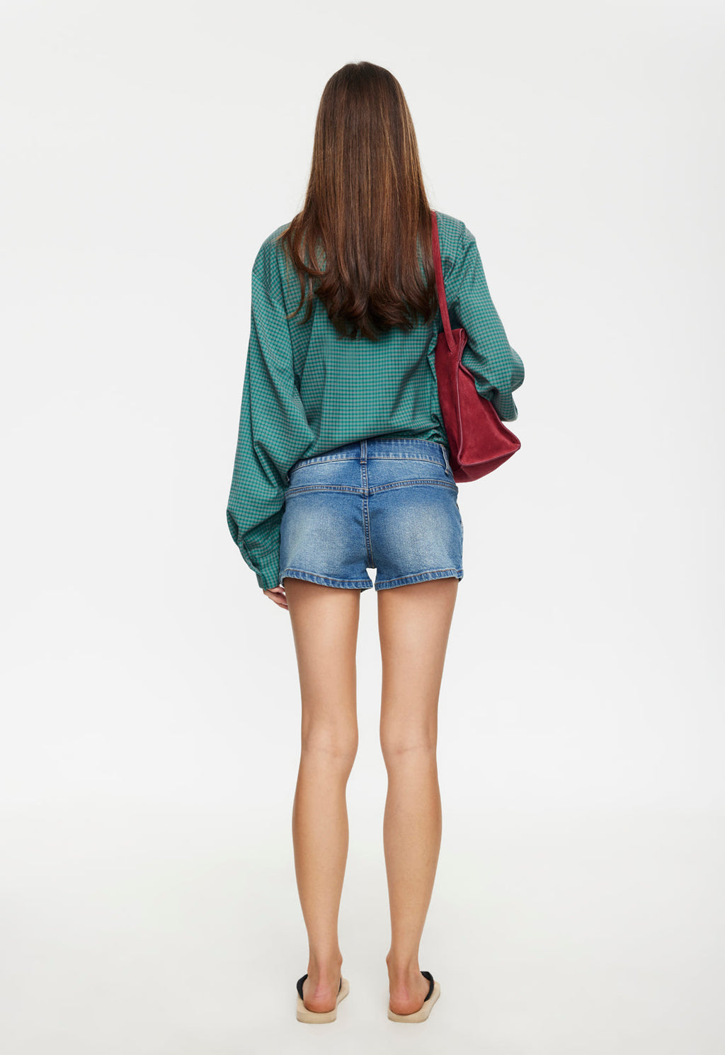 Light Cotton Denim Shorts