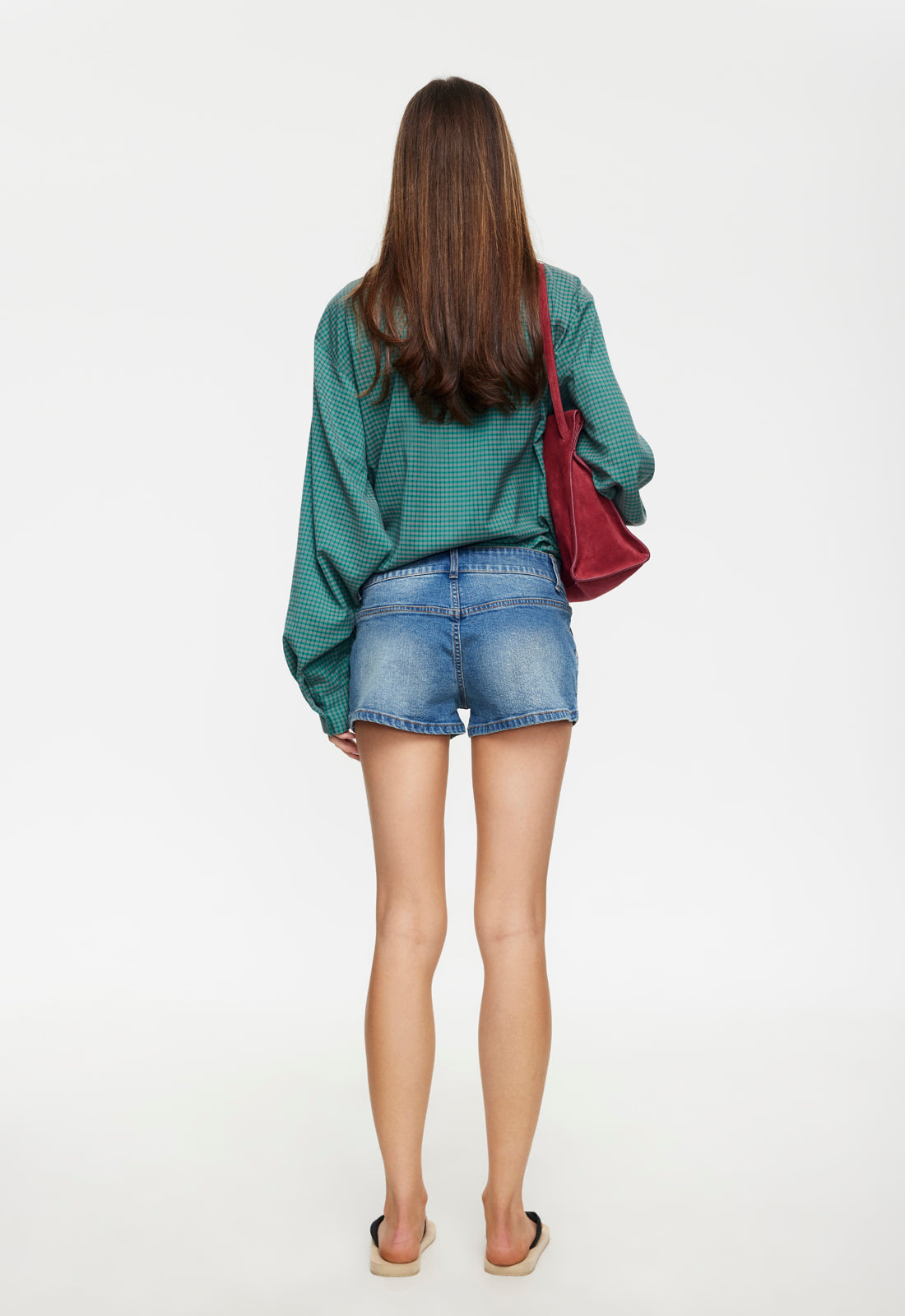 Light Cotton Denim Shorts
