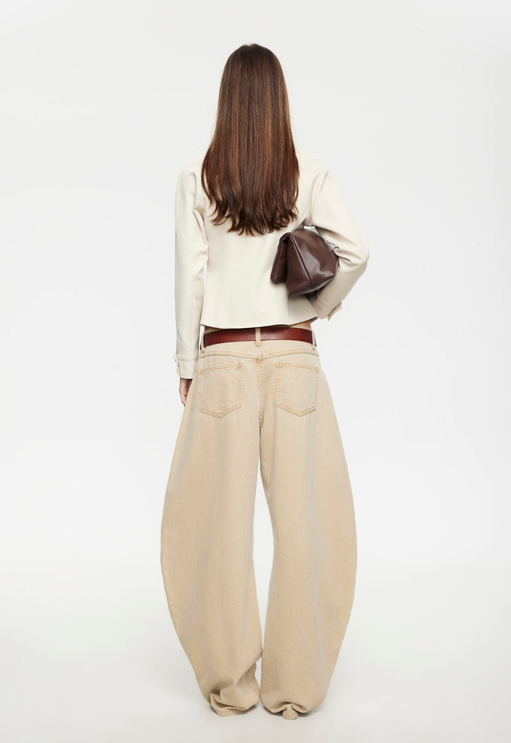 Low-Drape Cotton Jeans