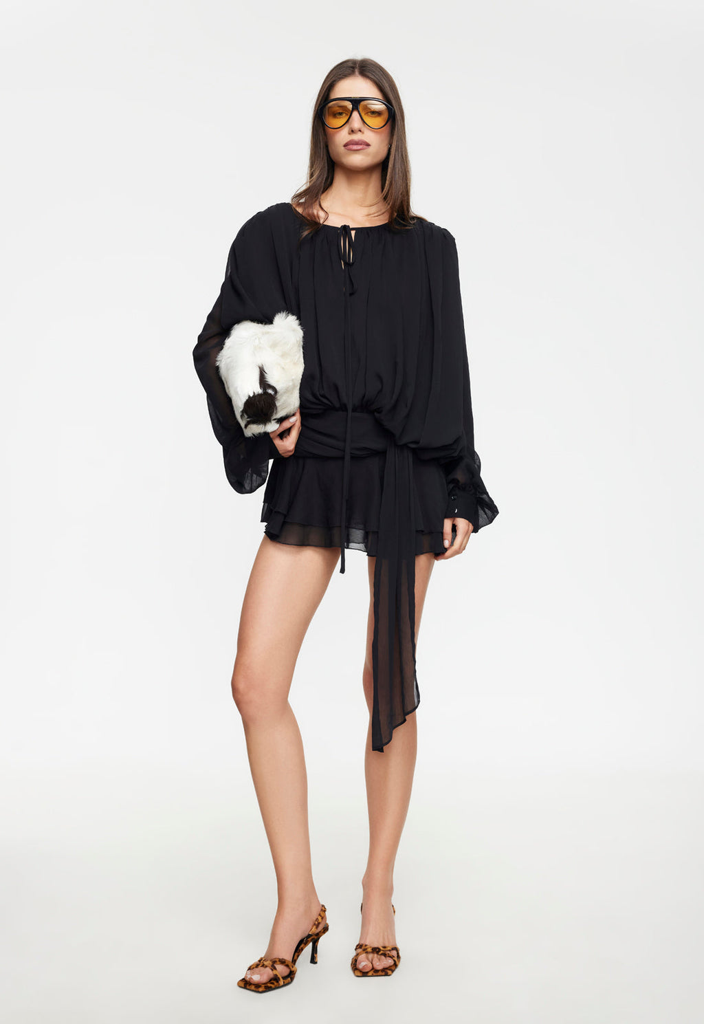 Cinched-Flow Sheer Mini