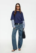 Double-Layer Drop Shoulder Tee