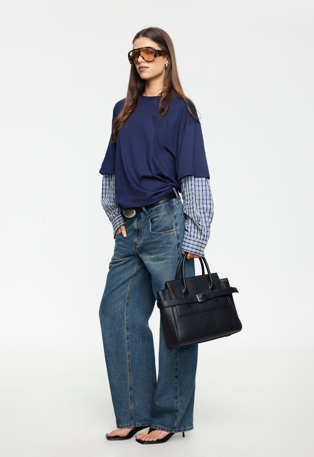 Double-Layer Drop Shoulder Tee