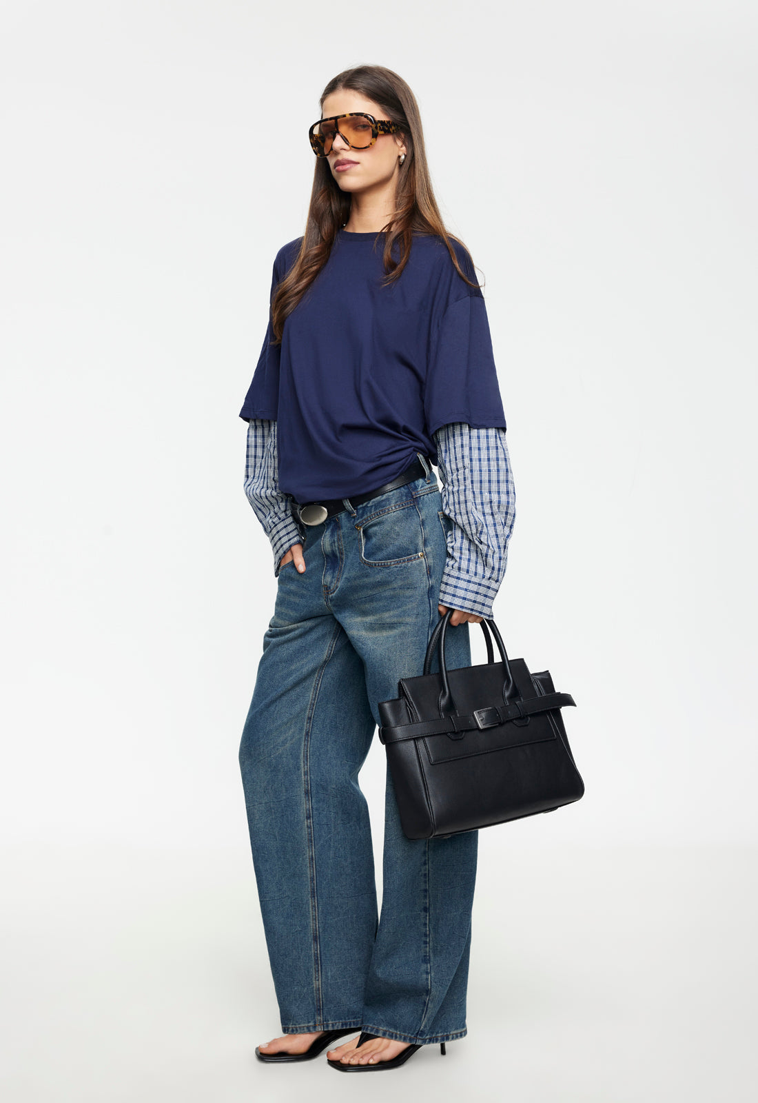Double-Layer Drop Shoulder Tee