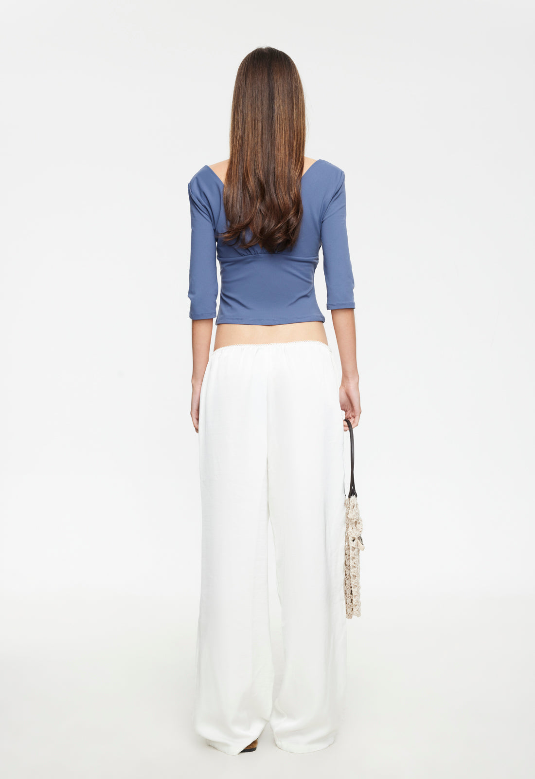 Elastic Straight Polyester Pant