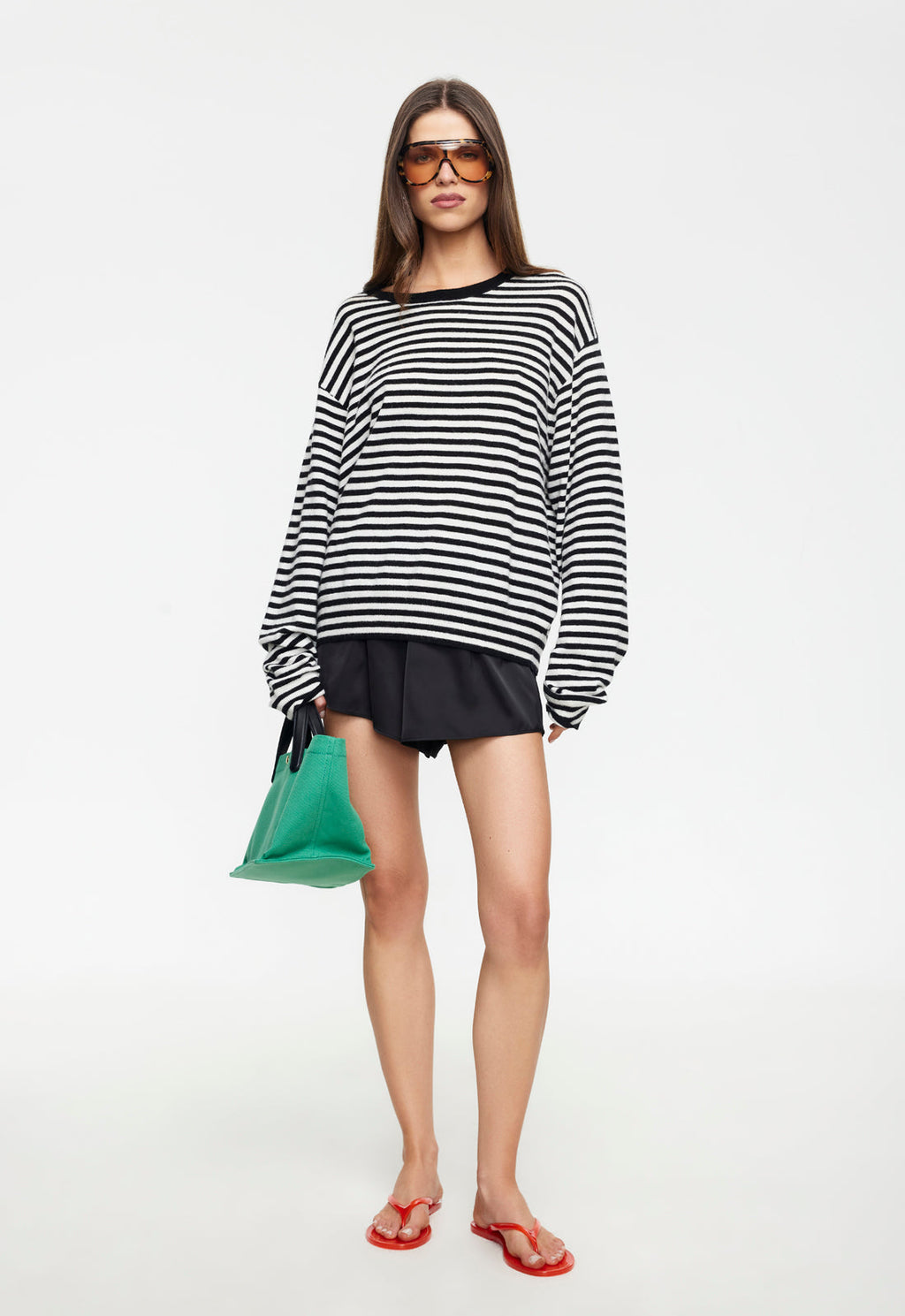 Drop-Shoulder Scarf Knit
