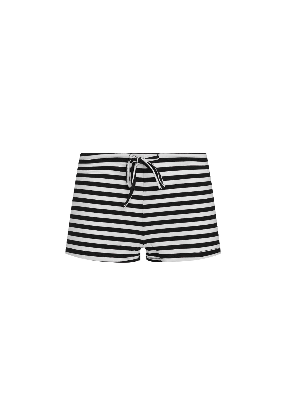 Low-Rise Cotton Tie Shorts