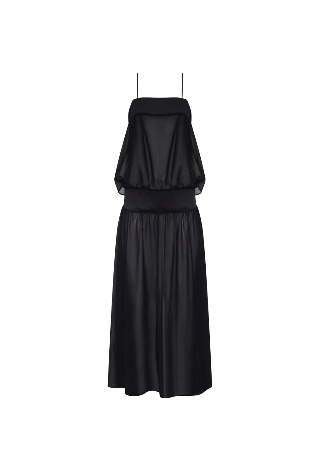 Bubble-Cut Polyester Maxi
