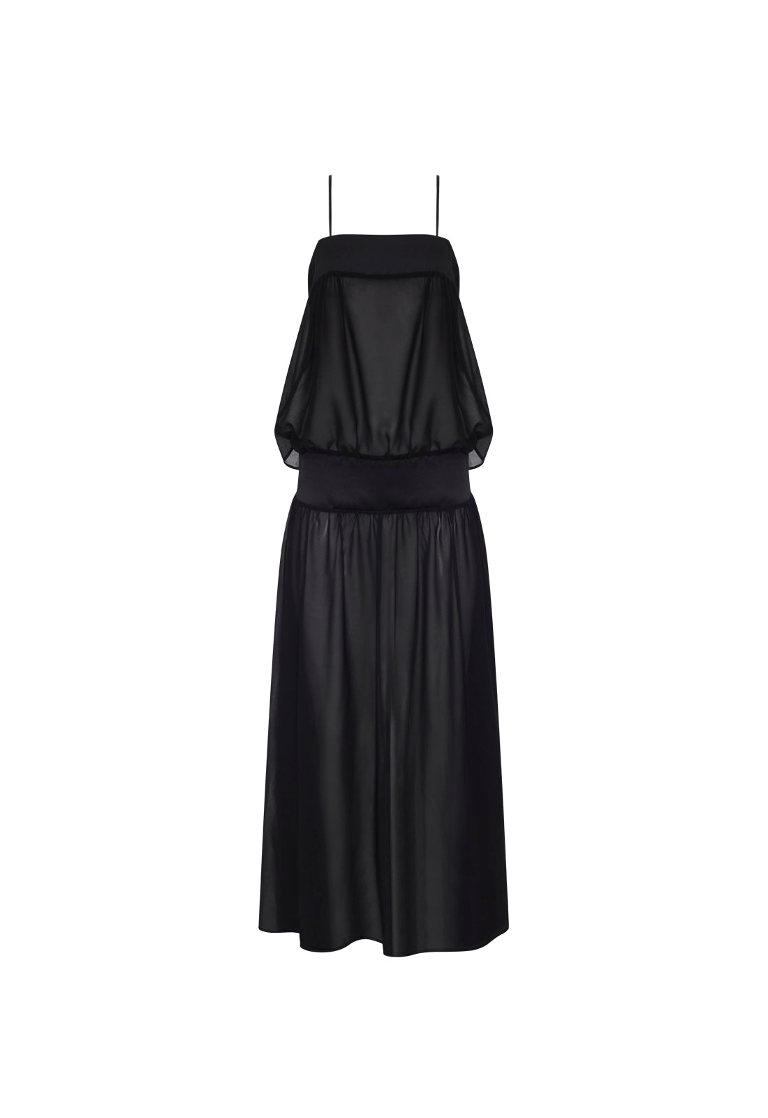Bubble-Cut Polyester Maxi