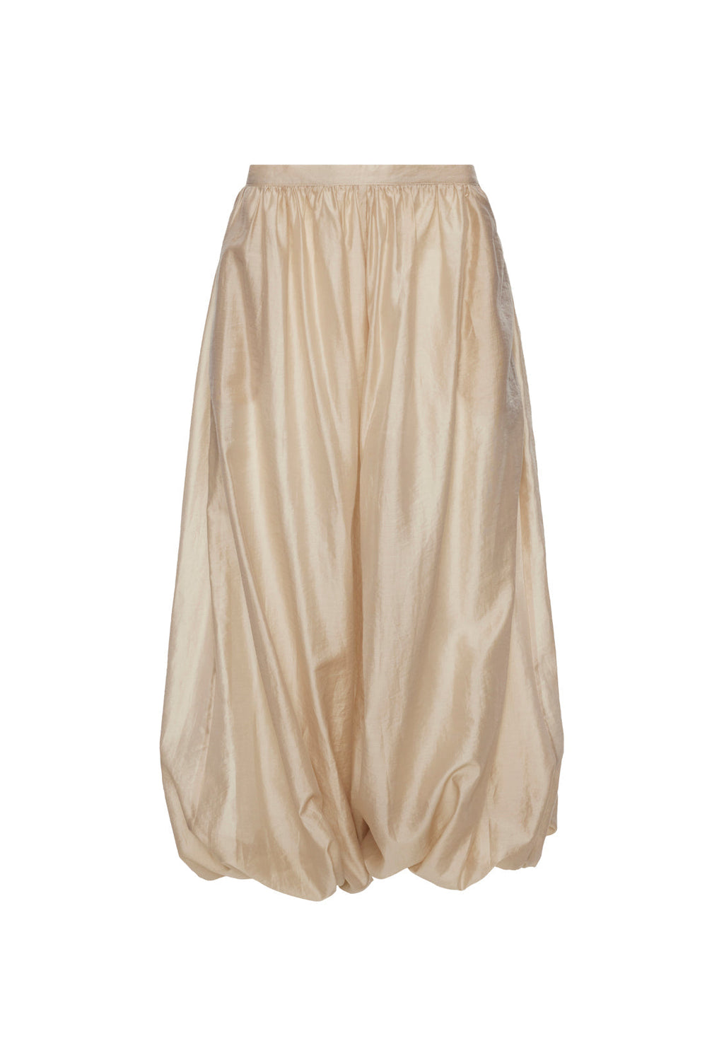 Taupe Drape Wide Pants