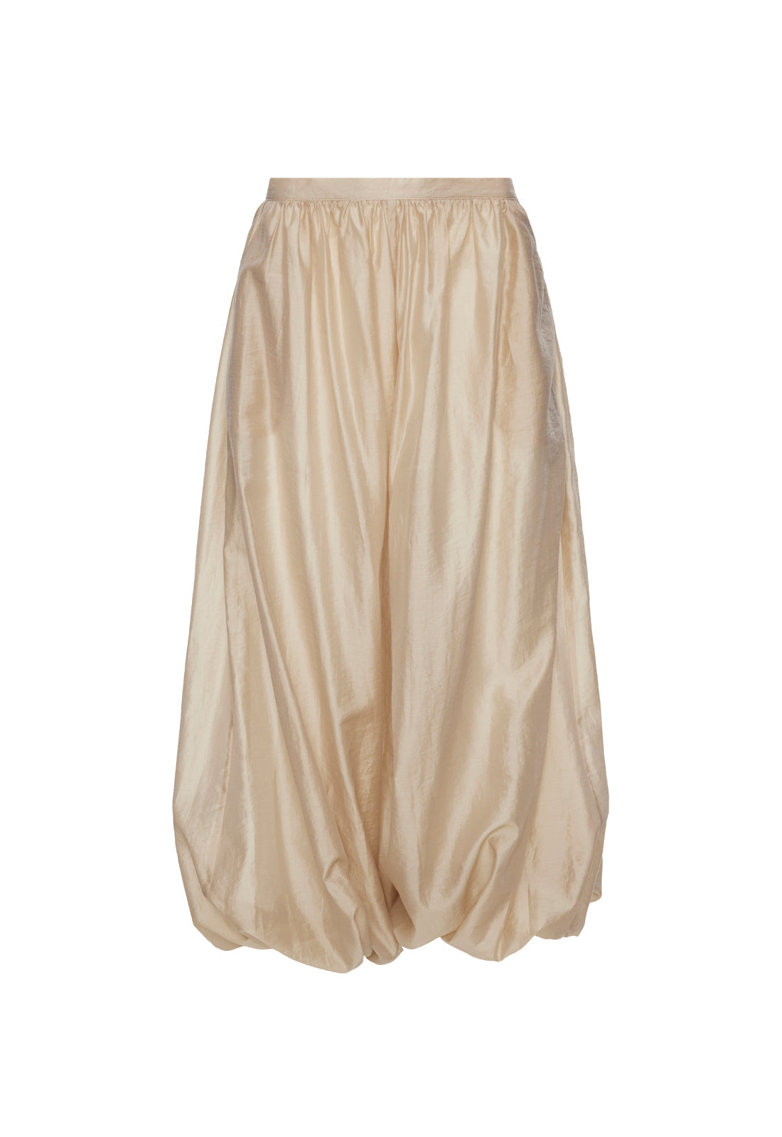 Taupe Drape Wide Pants