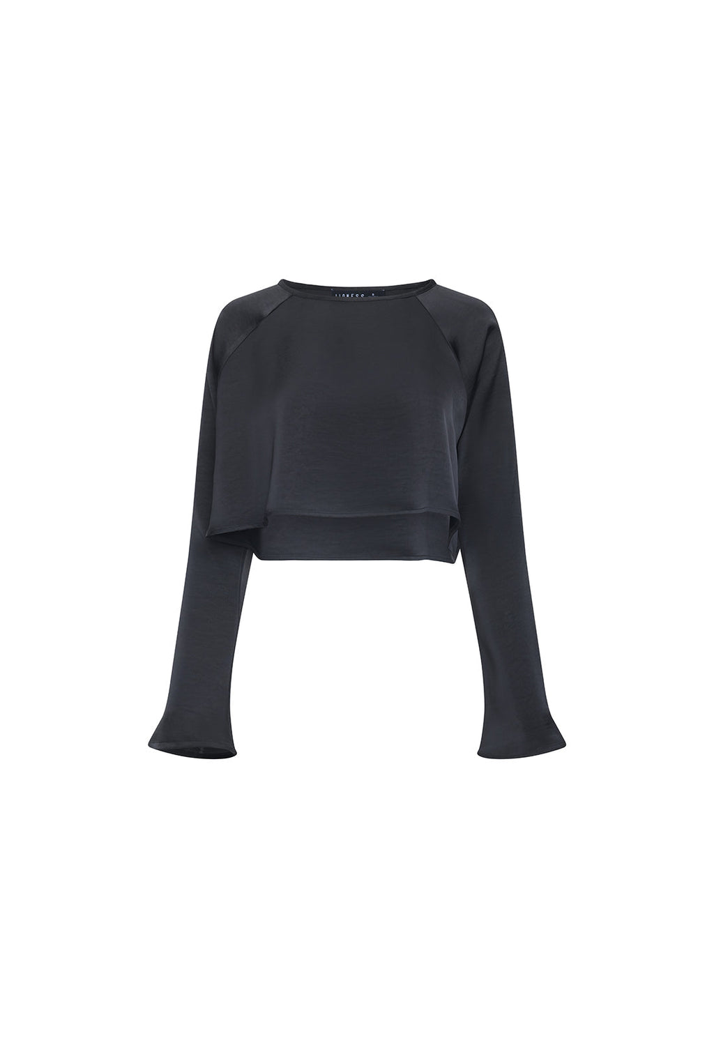 Bell-Sleeve Cropped Top