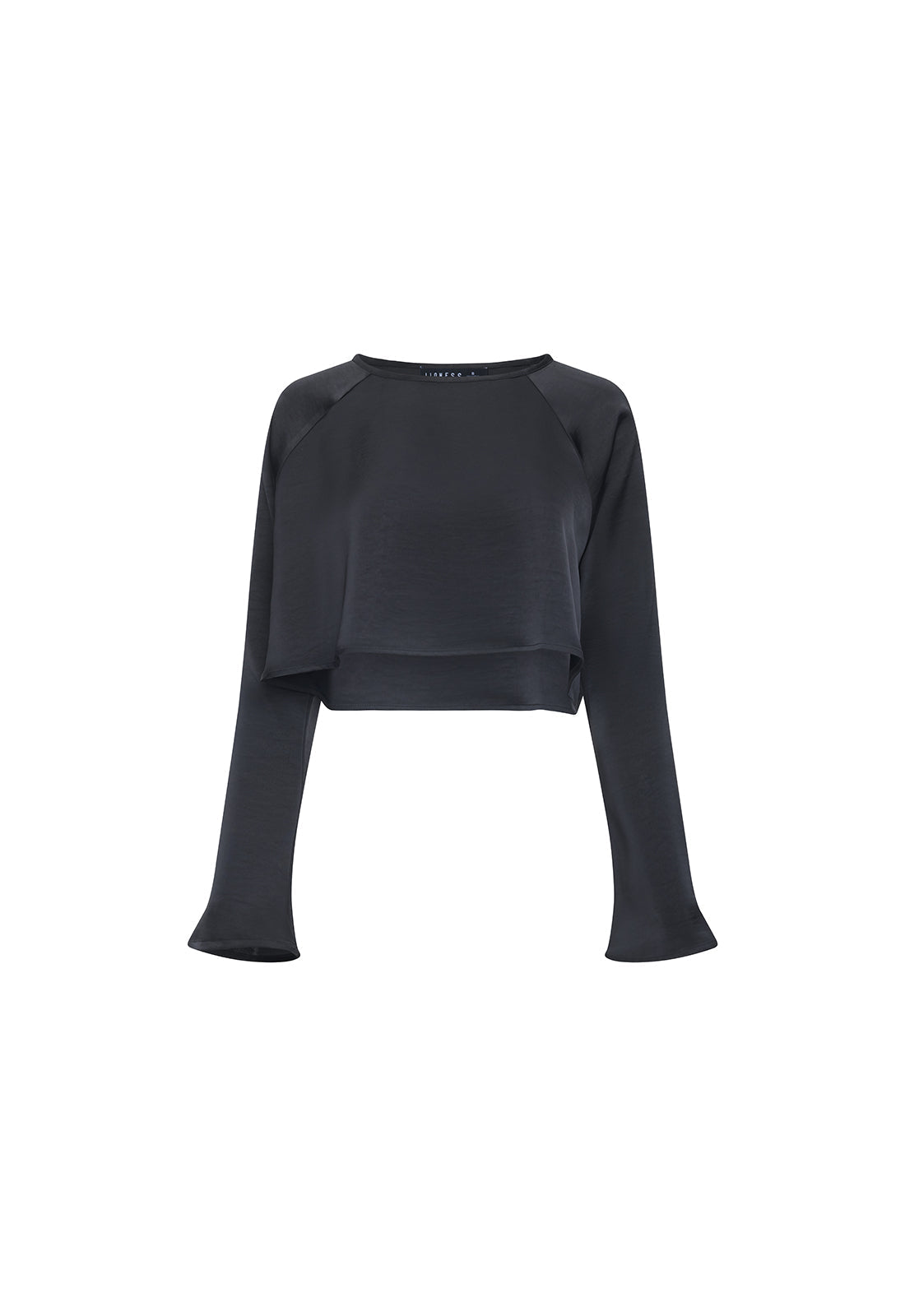 Bell-Sleeve Cropped Top