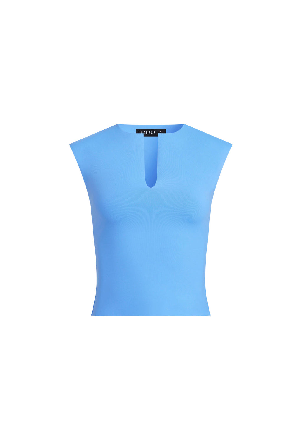 Split-Neck Sleeveless Top