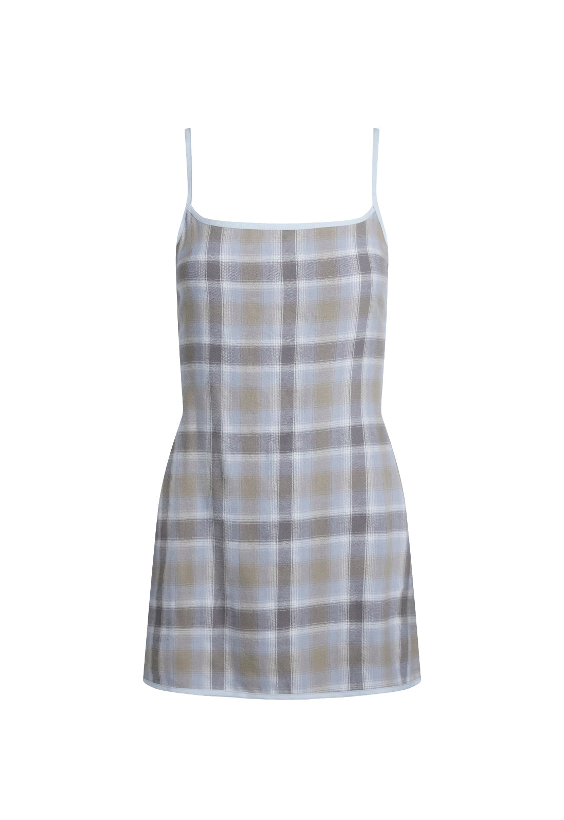 Square-Cut Cotton-Elastane Mini
