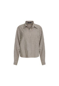 Structured-Collar Cinched Shirt