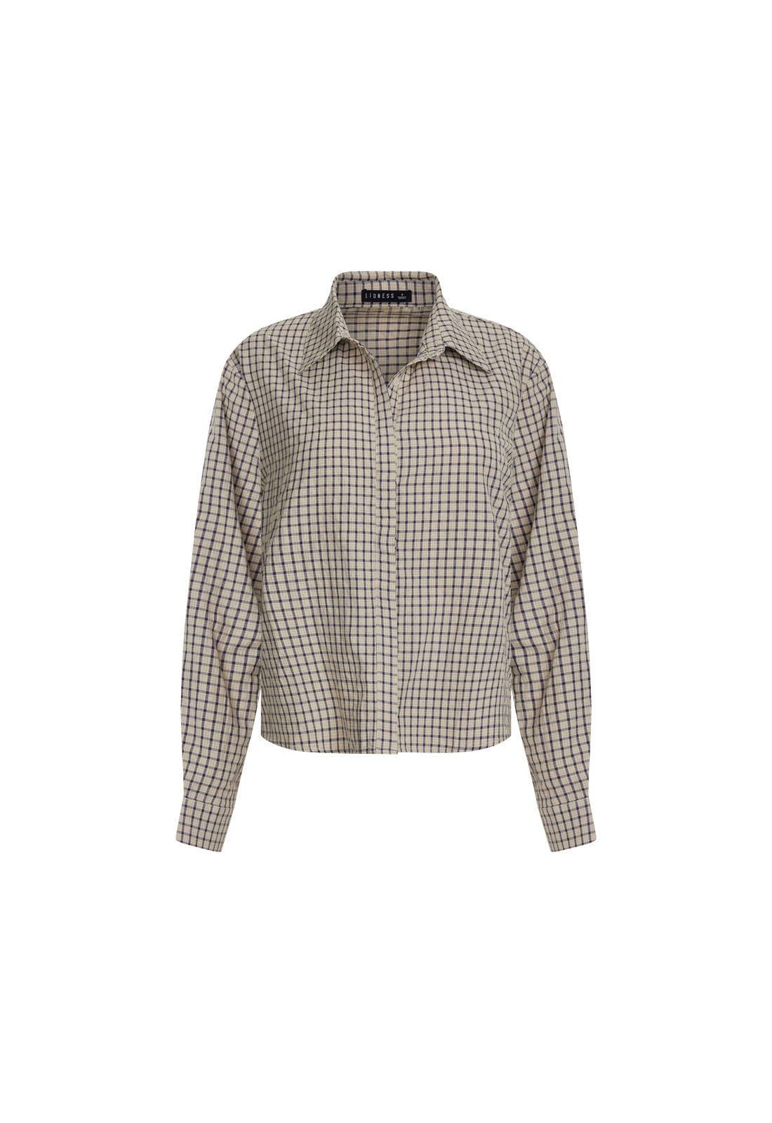 Structured-Collar Cinched Shirt