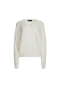 Scarf-Integrated Oversized Knit
