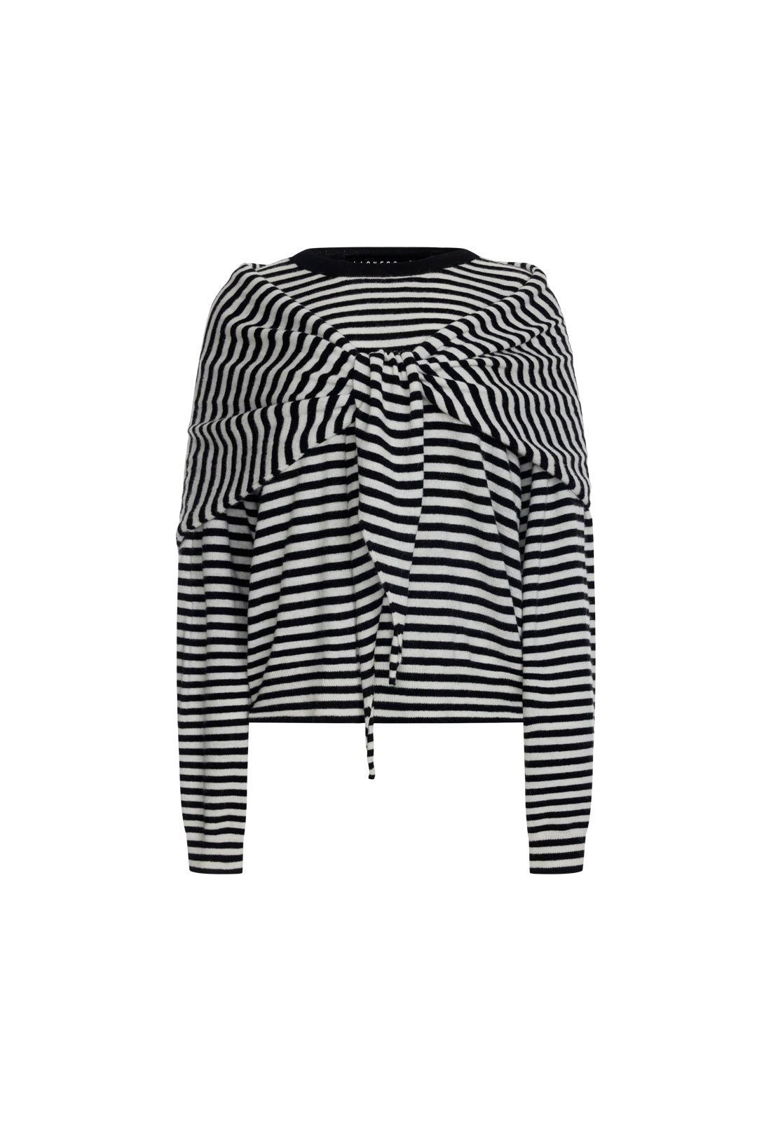 Drop-Shoulder Scarf Knit