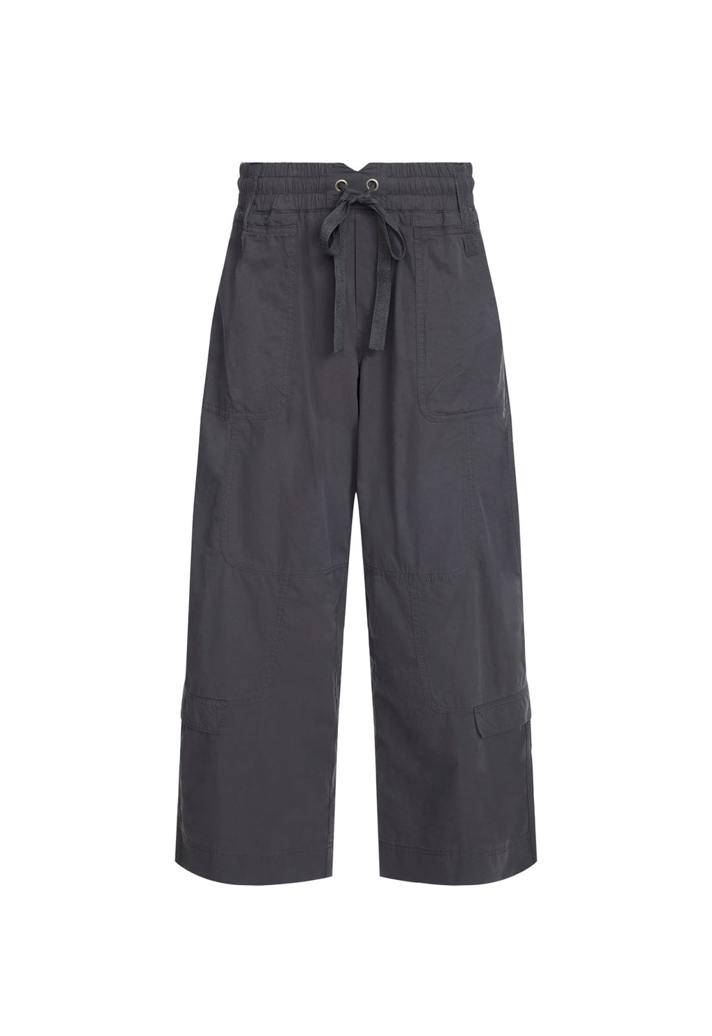 Low-Rise Cargo Wide Pants